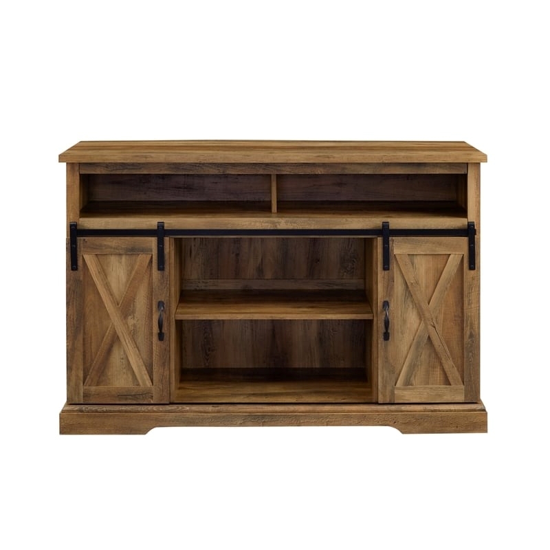 Bowery Hill Wood Sliding Highboy TV Stand for TVs up to 58