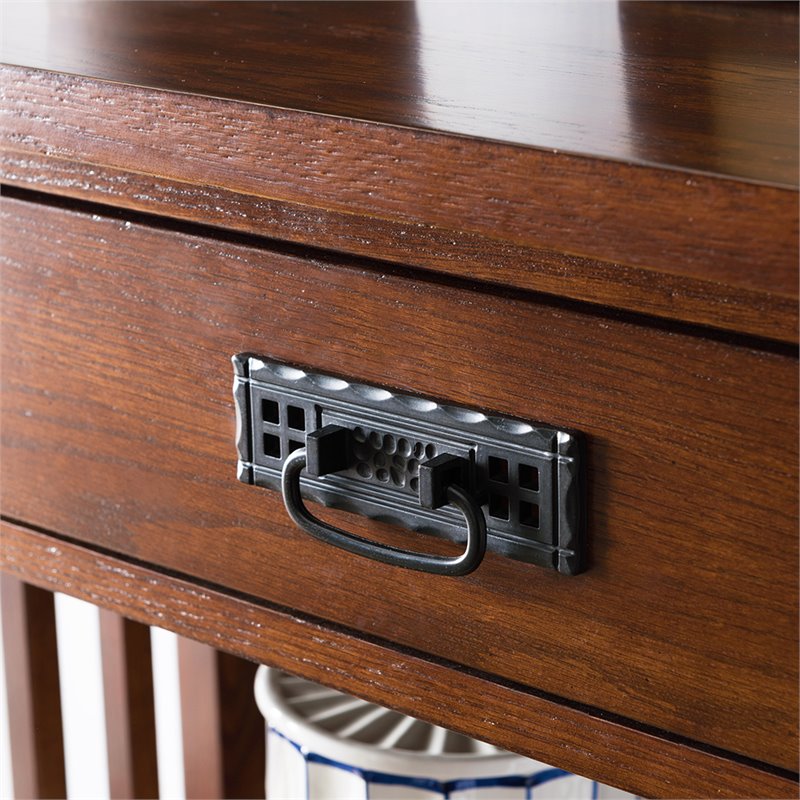 Bowery Hill 3 Shelf Bookcase in Mission Oak