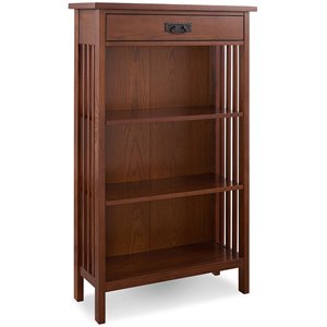Bowery Hill 3 Shelf Bookcase in Mission Oak