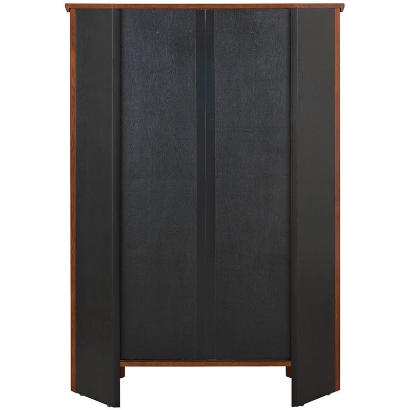 Bowery Hill 3 Shelf Corner Bookcase in Mission Oak