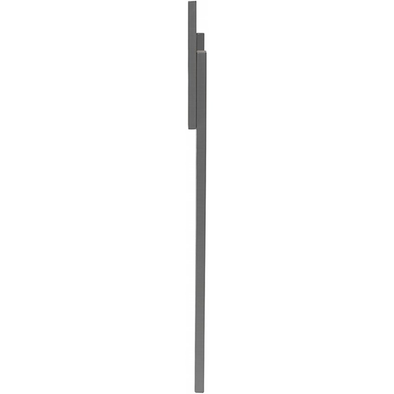 Bowery Hill Contemporary King Modern Wood Panel Headboard in Grey