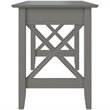 Bowery Hill Solid Wood Gray Writing Desk Rectangular 48