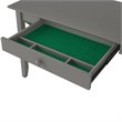Bowery Hill Solid Wood Gray Writing Desk Rectangular 48