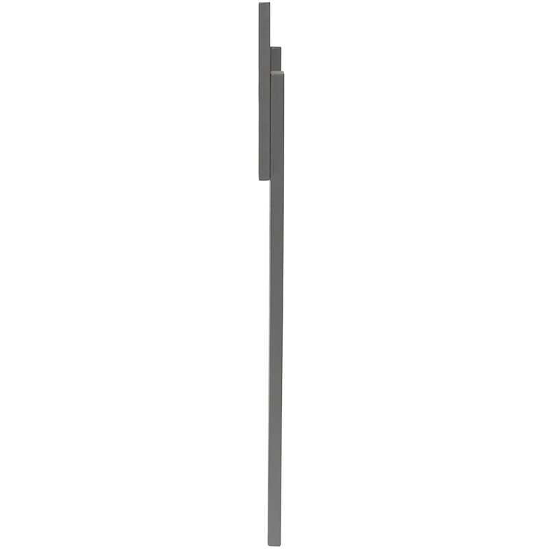 Bowery Hill Contemporary Queen Modern Wood Panel Headboard in Grey