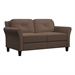 Brown/Microfiber Loveseat