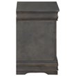 Bowery Hill Contemporary 2 Drawer Nightstand in Dark Gray