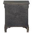 Bowery Hill Contemporary 2 Drawer Nightstand in Dark Gray