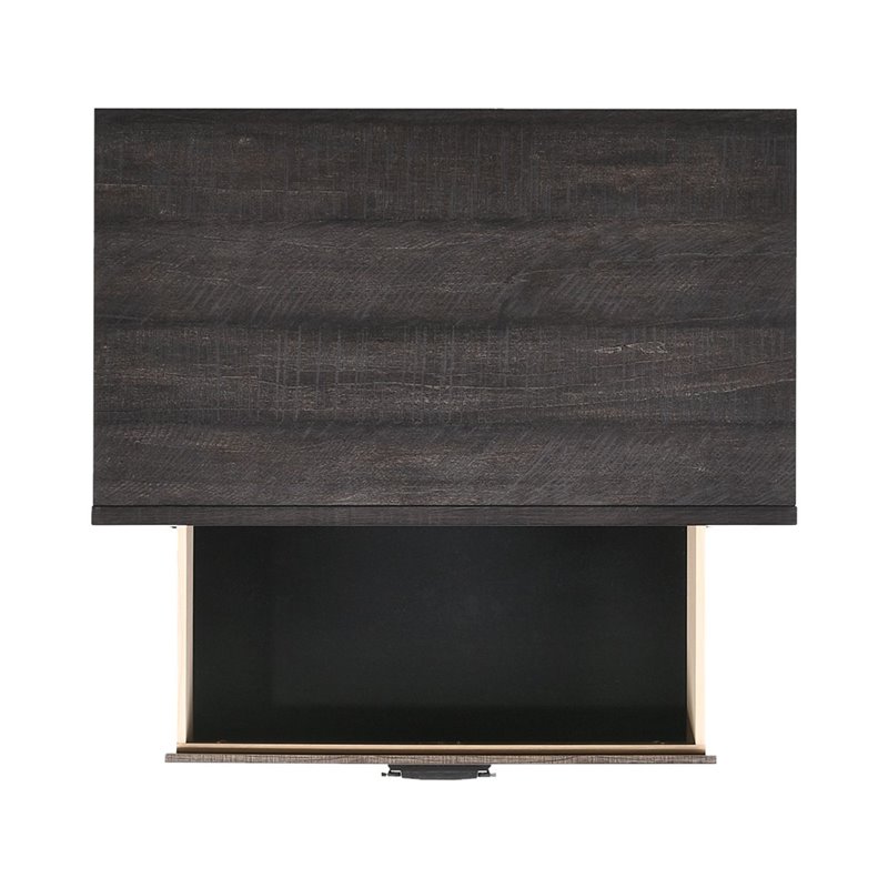 Bowery Hill Solid Wood 2-Drawer Nightstand in Walnut