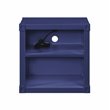 Bowery Hill Contemporary Nightstand with Open Storage in Blue