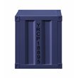 Bowery Hill Contemporary Nightstand with Open Storage in Blue