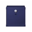 Bowery Hill Contemporary Nightstand with Open Storage in Blue