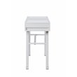 Bowery Hill Contemporary 1 Drawer Vanity Desk in White