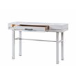 Bowery Hill Contemporary 1 Drawer Vanity Desk in White