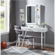 Bowery Hill Contemporary 1 Drawer Vanity Desk in White