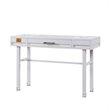 Bowery Hill Contemporary 1 Drawer Vanity Desk in White