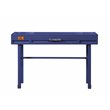 Bowery Hill Contemporary 1 Drawer Wood Vanity Desk in Blue