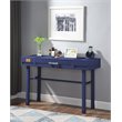 Bowery Hill Contemporary 1 Drawer Wood Vanity Desk in Blue