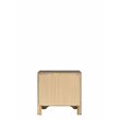 Bowery Hill Modern 3 Drawer Nightstand in Gray