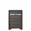 Bowery Hill Modern 6 Drawer Chest in Gray
