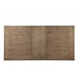 Bowery Hill Transitional Metal Base Dining Table in Maple