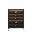 Bowery Hill Transitional 6 Drawer Chest in Dark Merlot