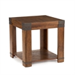 Bowery Hill Modern Square Wood End Table in Medium Cherry