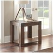 Bowery Hill Modern Square Wood End Table in Medium Cherry