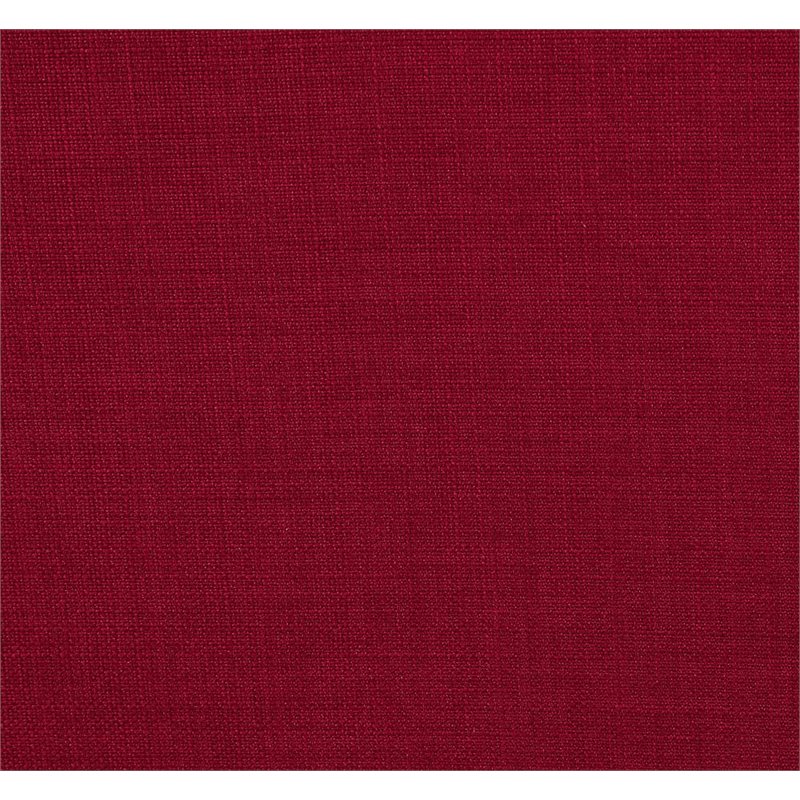 Bowery Hill Polyester Upholstered Accent Chair with Nailhead Trim in Berry