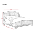 Bowery Hill King  Panel Bed in Cherry