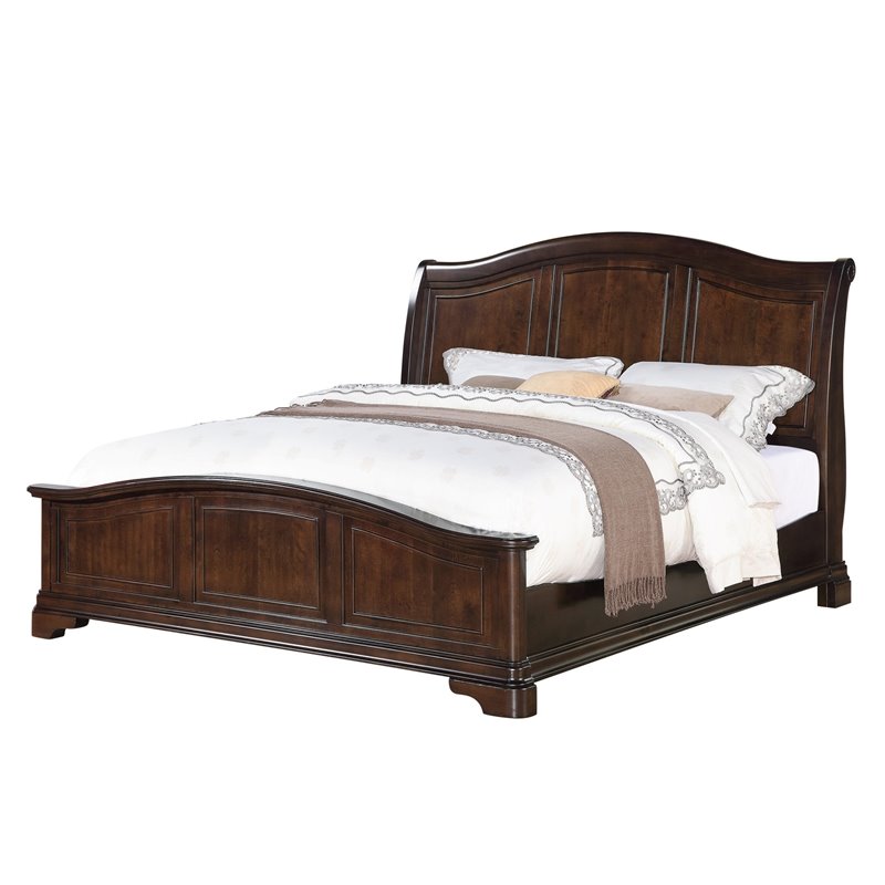 Bowery Hill King  Panel Bed in Cherry