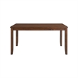 Bowery Hill Faux Leather Warm Cherry Dining Set Rectangular 7-Piece 36