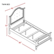 Bowery Hill Faux Leather Upholstered Full Panel Bed in White