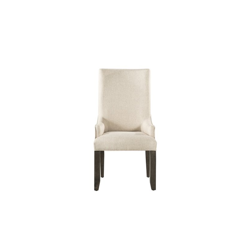 Bowery Hill Mid Century Wood Dining Arm Chair in Walnut (Set of 2)