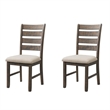 Bowery Hill 5 Piece Dining Set in Walnut and Cream