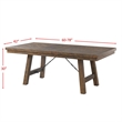 Bowery Hill 5 Piece Dining Set in Walnut and Cream