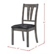 Bowery Hill 7 Piece Extendable Dining Set in Gray Oak/Black