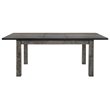 Bowery Hill 7 Piece Extendable Dining Set in Gray Oak/Black