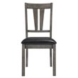 Bowery Hill 7 Piece Extendable Dining Set in Gray Oak/Black