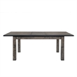 Bowery Hill 6 Piece Dining Set with Padded Seats in Gray Oak/Black