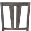 Bowery Hill 6 Piece Dining Set with Padded Seats in Gray Oak/Black
