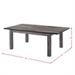 Bowery Hill 6 Piece Dining Set with Padded Seats in Gray Oak/Black
