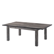 Bowery Hill 6 Piece Dining Set with Padded Seats in Gray Oak/Black
