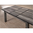 Bowery Hill 6 Piece Dining Set with Padded Seats in Gray Oak/Black