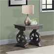 Bowery Hill Wood Brown End Table Rectangular Distressed 22