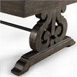 Bowery Hill Wood Brown End Table Rectangular Distressed 22
