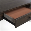 Bowery Hill Wood Brown End Table Rectangular Distressed 22