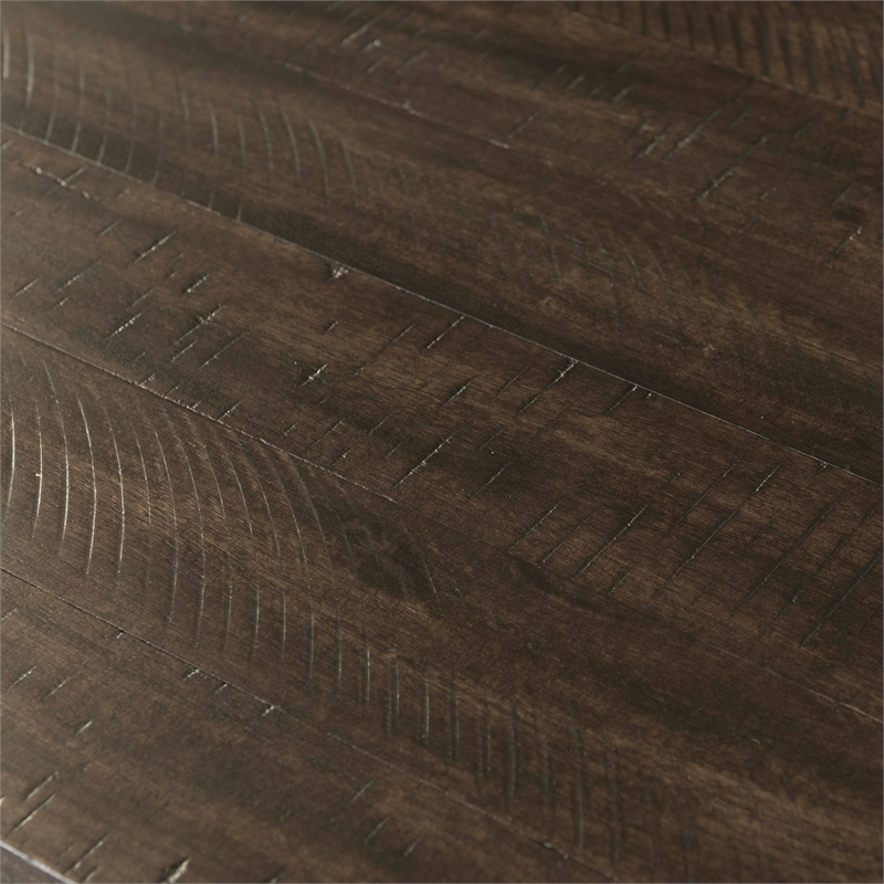 Bowery Hill Wood Brown End Table Rectangular Distressed 22