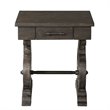 Bowery Hill Wood Brown End Table Rectangular Distressed 22