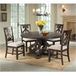 Bowery Hill Round Dining Table in Smokey Walnut
