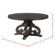 Bowery Hill Round Dining Table in Smokey Walnut